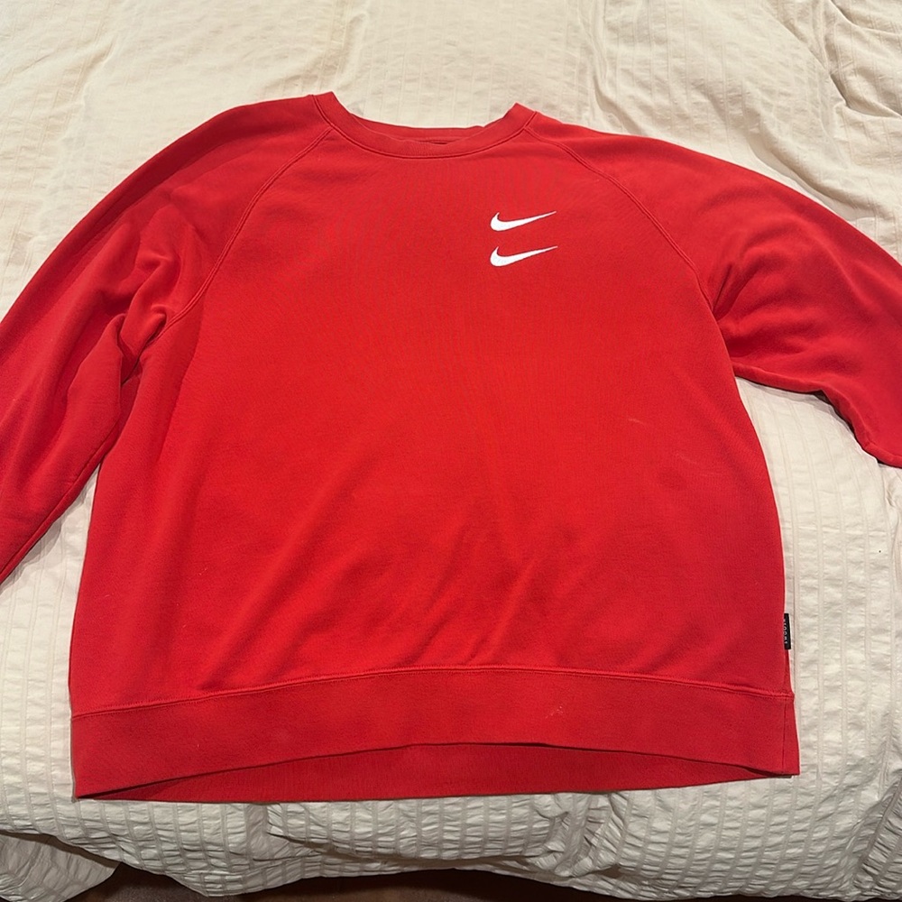 NIKE Red Crewneck